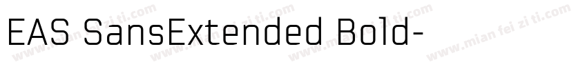 EAS SansExtended Bold字体转换